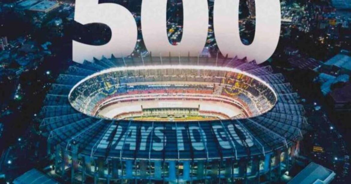 A FIFA celebra o quadro de 500 dias para a Copa do Mundo de 2026